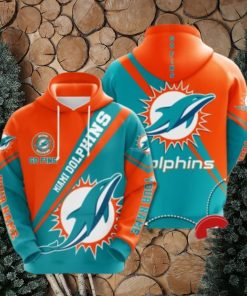 Personalized Miami Dolphins No1150 Custom Hoodie 3D Sweatshirt Tshirt Football Gift