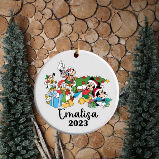 Personalized Mickey & Friends Christmas Ornament