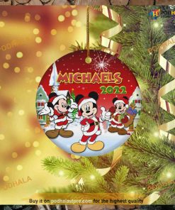 Personalized Mickey Mouse Christmas, Disney Christmas Tree Ornaments