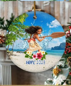 Personalized Moana Ornament, Disney Moana Ornament