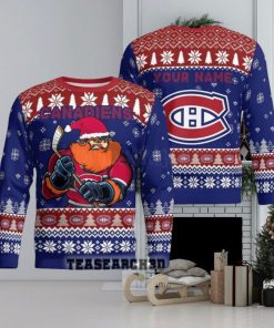 Personalized Montreal Canadiens NHL Ugly Christmas Sweater