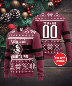 Personalized NCCA Florida State Seminoles Christmas Sweater