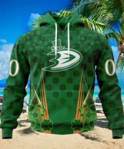 Personalized NHL Anaheim Ducks Full Green Design For St. Patrick’s Day Hoodie