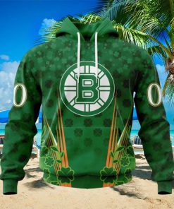 Personalized NHL Boston Bruins Full Green Design For St. Patrick’s Day Hoodie