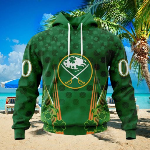 Personalized NHL Buffalo Sabres Full Green Design For St. Patrick’s Day Hoodie