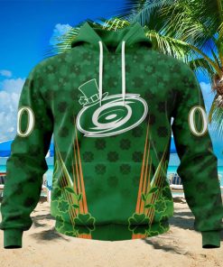 Personalized NHL Carolina Hurricanes Full Green Design For St. Patrick’s Day Hoodie