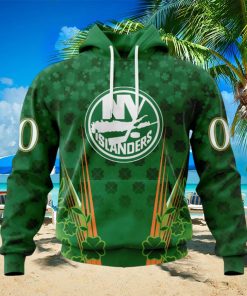 Personalized NHL New York Islanders Full Green Design For St. Patrick’s Day Hoodie