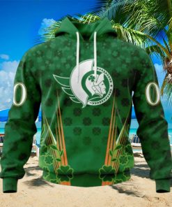 Personalized NHL Ottawa Senators Full Green Design For St. Patrick’s Day Hoodie