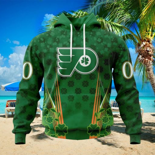 Personalized NHL Philadelphia Flyers Full Green Design For St. Patrick’s Day Hoodie