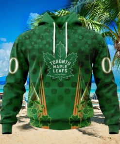 Personalized NHL Toronto Maple Leafs Full Green Design For St. Patrick’s Day Hoodie