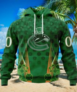 Personalized NHL Vancouver Canucks Full Green Design For St. Patrick’s Day Hoodie