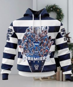 Personalized Name And Number AFL Geelong Cats 2023 PREMIERS Hoodie Sweatshirt 3D