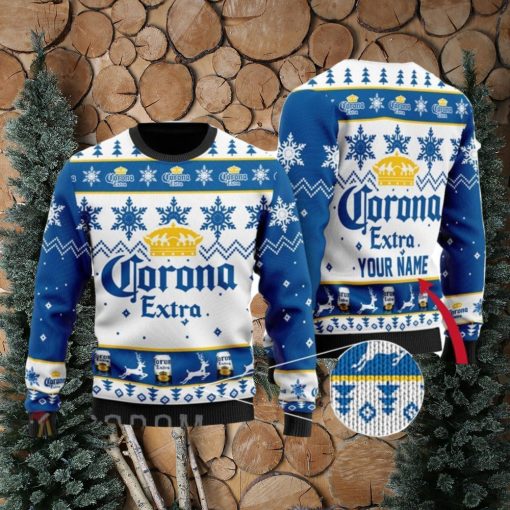 Personalized Name Corona Beer Ugly Christmas Sweater Christmas Gift Ideas