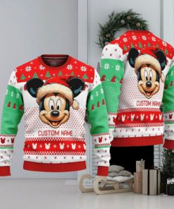 Personalized Name Cute Mickey Ugly Christmas Sweater Funny Christmas Gift