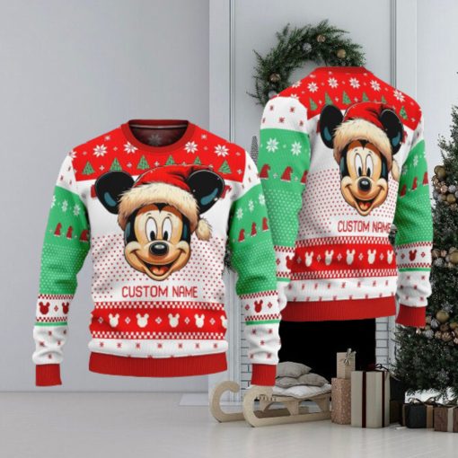 Personalized Name Cute Mickey Ugly Christmas Sweater Funny Christmas Gift