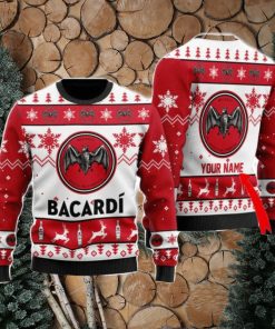 Personalized Name Funny Bacardi Rum Ugly Christmas Sweater Christmas Gift Ideas