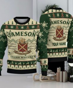 Personalized Name Jameson Irish Whiskey Ugly Christmas Sweater Christmas Gift For Men And Womenư