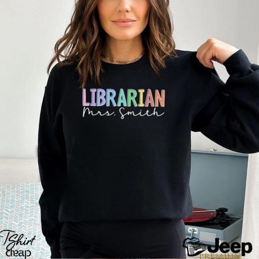 Personalized Name Librarian, Elementary Librarian Shirt