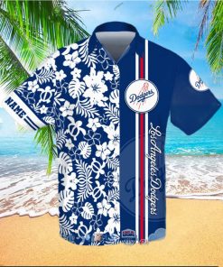 Personalized Name Los Angeles Dodgers MLB Team Tropical All Over Print Hawaiian Shirt