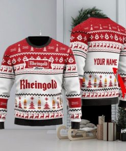 Personalized Name Rheingold Beer Christmas Gift Sweater All Over Print 3D Sweater