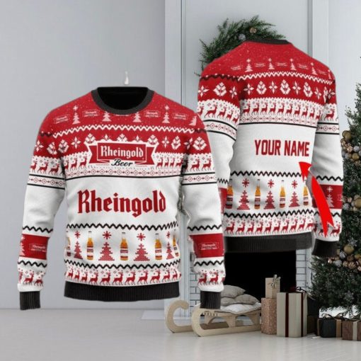 Personalized Name Rheingold Beer Christmas Gift Sweater All Over Print 3D Sweater