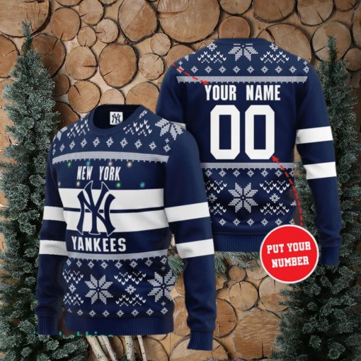 Personalized New York Yankees MLB Ugly Sweater 3D Gift For Men And Women