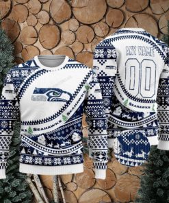 Personalized Nfl Seattle Seahawks Custom Ugly Christmas Sweaters