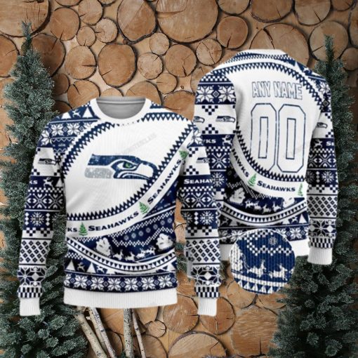 Personalized Nfl Seattle Seahawks Custom Ugly Christmas Sweaters