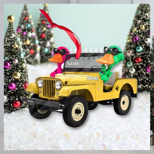 Personalized Ornament Duck Duck Jeep   Off Road Vehicle Christmas Ornament