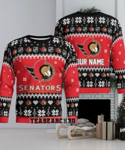 Personalized Ottawa Senators NHL Ugly Christmas Sweater