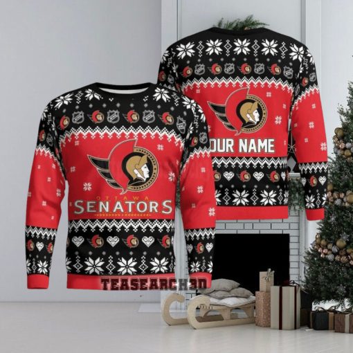 Personalized Ottawa Senators NHL Ugly Christmas Sweater