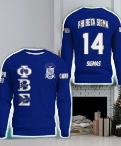 Personalized Phi Beta Sigma Blue 3D Sweater Community Logo For Men And Women Gift Christmas