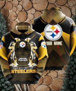 Personalized Pittsburgh Steelers No1649 Custom Hoodie 3D All Over Print Sweatshirt Tshirt Football Gift