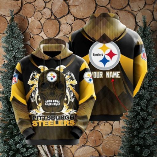 Personalized Pittsburgh Steelers No1649 Custom Hoodie 3D All Over Print Sweatshirt Tshirt Football Gift