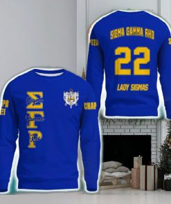 Personalized Sigma Gamma Rho Blue 3D Sweater Community Logo For Men And Women Gift Christmas