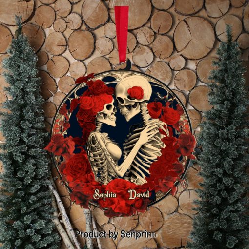 Personalized Skeleton Couple Ornament
