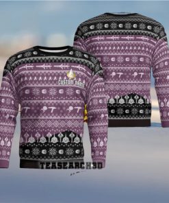 Personalized Star Trek The Next Generation Ugly Christmas Sweater