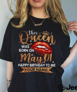 Personalized This Queen Was Born T Shirt