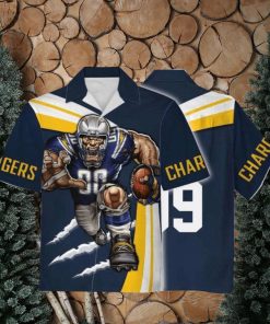 Personalized Unisex Hawaiian Shirt Los Angeles Chargers Football Team 3D Apparel For Men Women