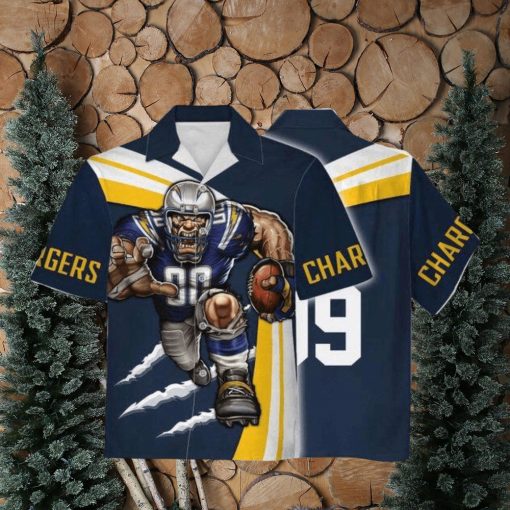 Personalized Unisex Hawaiian Shirt Los Angeles Chargers Football Team 3D Apparel For Men Women