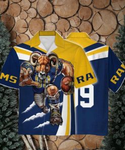 Personalized Unisex Hawaiian Shirt Los Angeles Rams Football Team 3D Apparel For Men Women