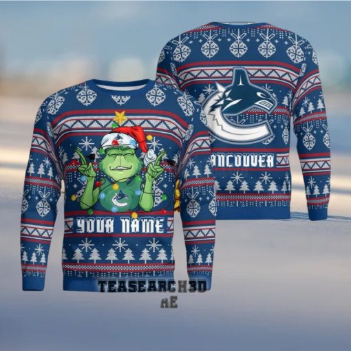 Personalized Vancouver Canucks NHL Ugly Christmas Sweater