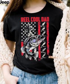 Personalized Vintage Reel Cool Dad Fathers Day 4th Of July shirt