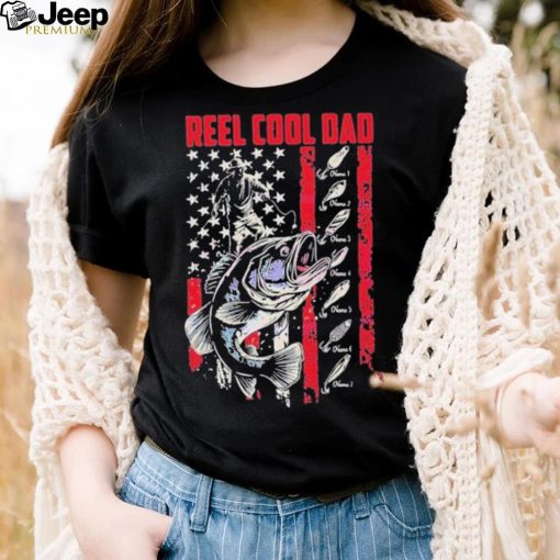 Personalized Vintage Reel Cool Dad Fathers Day 4th Of July shirt