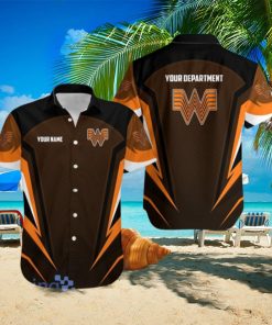 Personalized Whataburger Logo Black Hawaiian Shirt