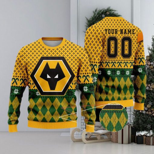 Personalized Wolverhampton Wanderers 3D Ugly Christmas Sweater