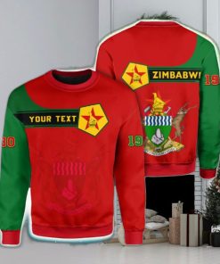 Personalized Zimbabwe Red 3D Sweater Community Logo Funny Gift For Men And Women Christmas Holiday