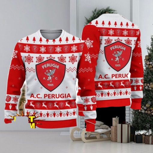 Perugia Team Football Lega Serie A Ugly Christmas Sweater Christmas Gift