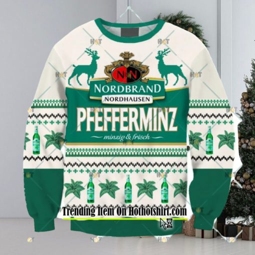 Pfeffi Brewery Light Green 3D Ugly Christmas Sweater