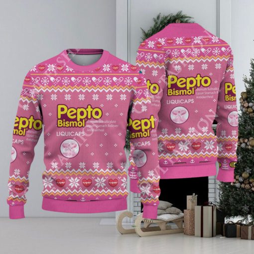 Pharmacy Nurse Medical pepto bismol liquicaps Ugly Christmas Sweater